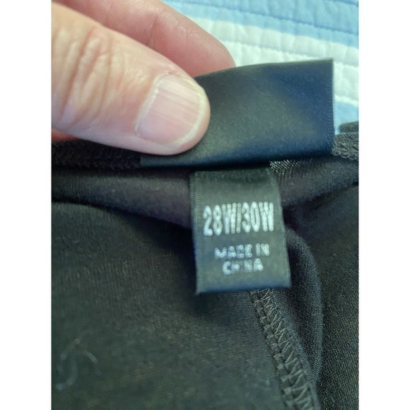 Mossimo Size 28W/30W Polyester Pullover Tunic Short Sleeve Black Blue Sash NWT - Picture 7 of 16